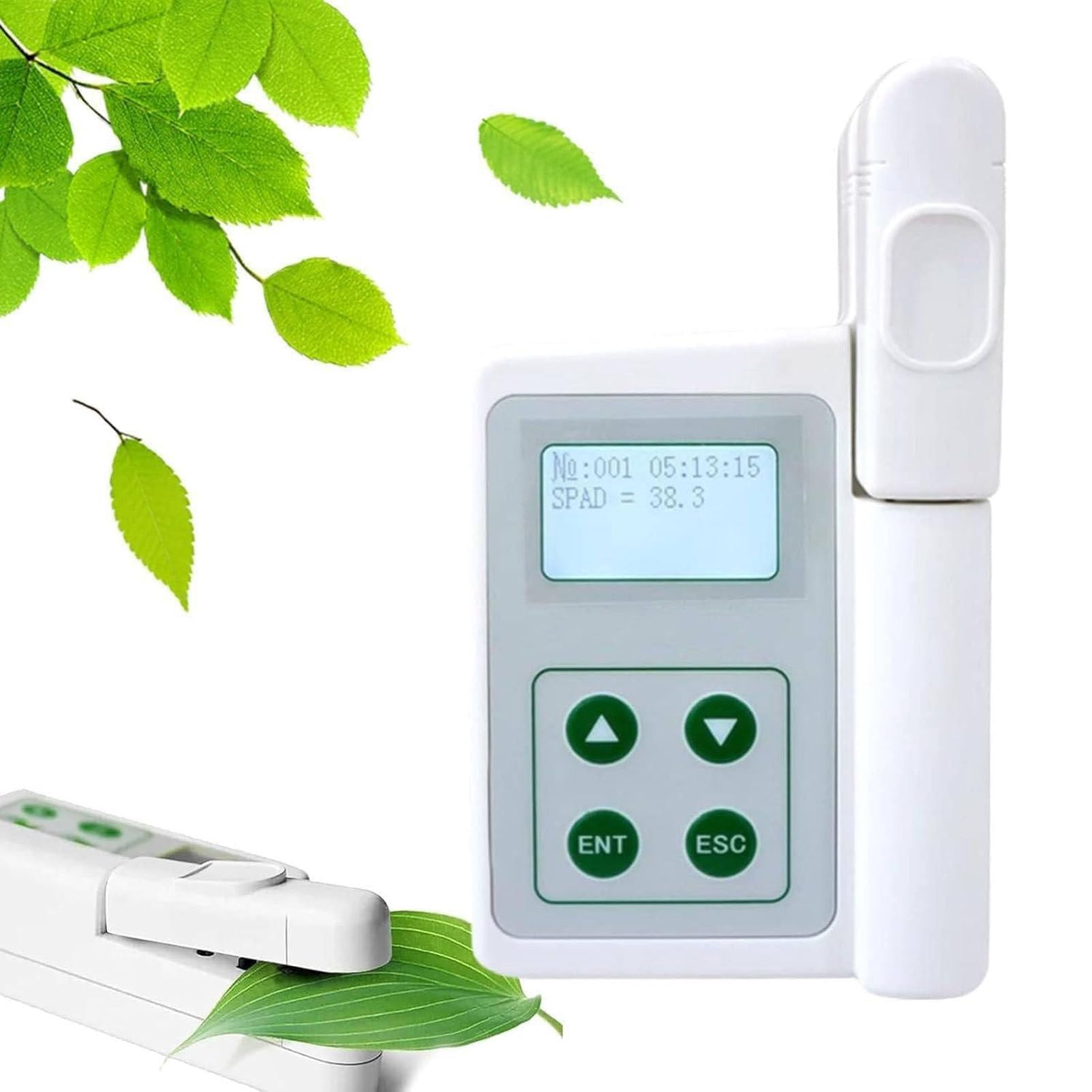 Caibendss Chlorophyll Content Analyzer Portable Plant Chlorophyll Tester Premium Portable Plant Nutrition Analyzer Leaf Chlorophyll Analyzer Plant Nutrition Tester A