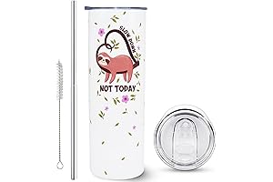 Sloth Tumbler with Lid and Straw: Embracing the Spirit of Relaxation