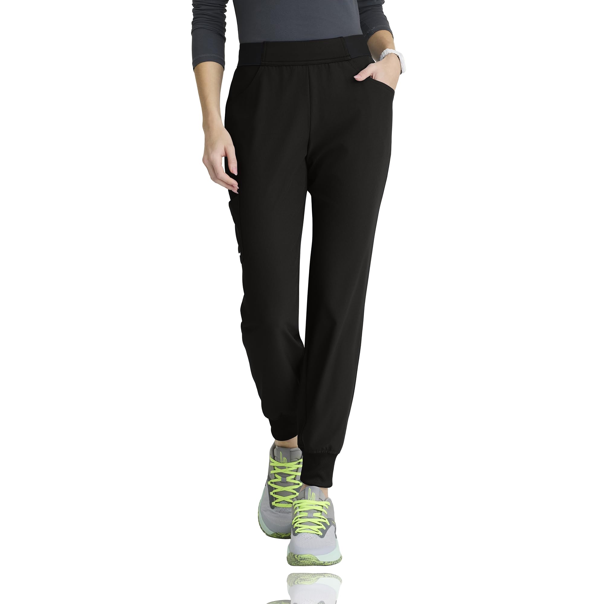 Skechers Vitality Electra Classic Fit Scrub Jogger for Women – Mid-Rise, 5-Pocket Pant with 4-Way Stretch