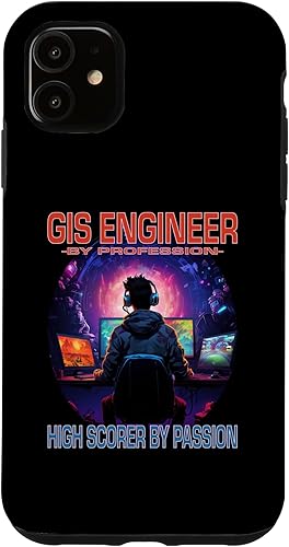 Miniatura 10 de iPhone XR GIS Engineer Funny Gamer - Fun Pun Gaming Case