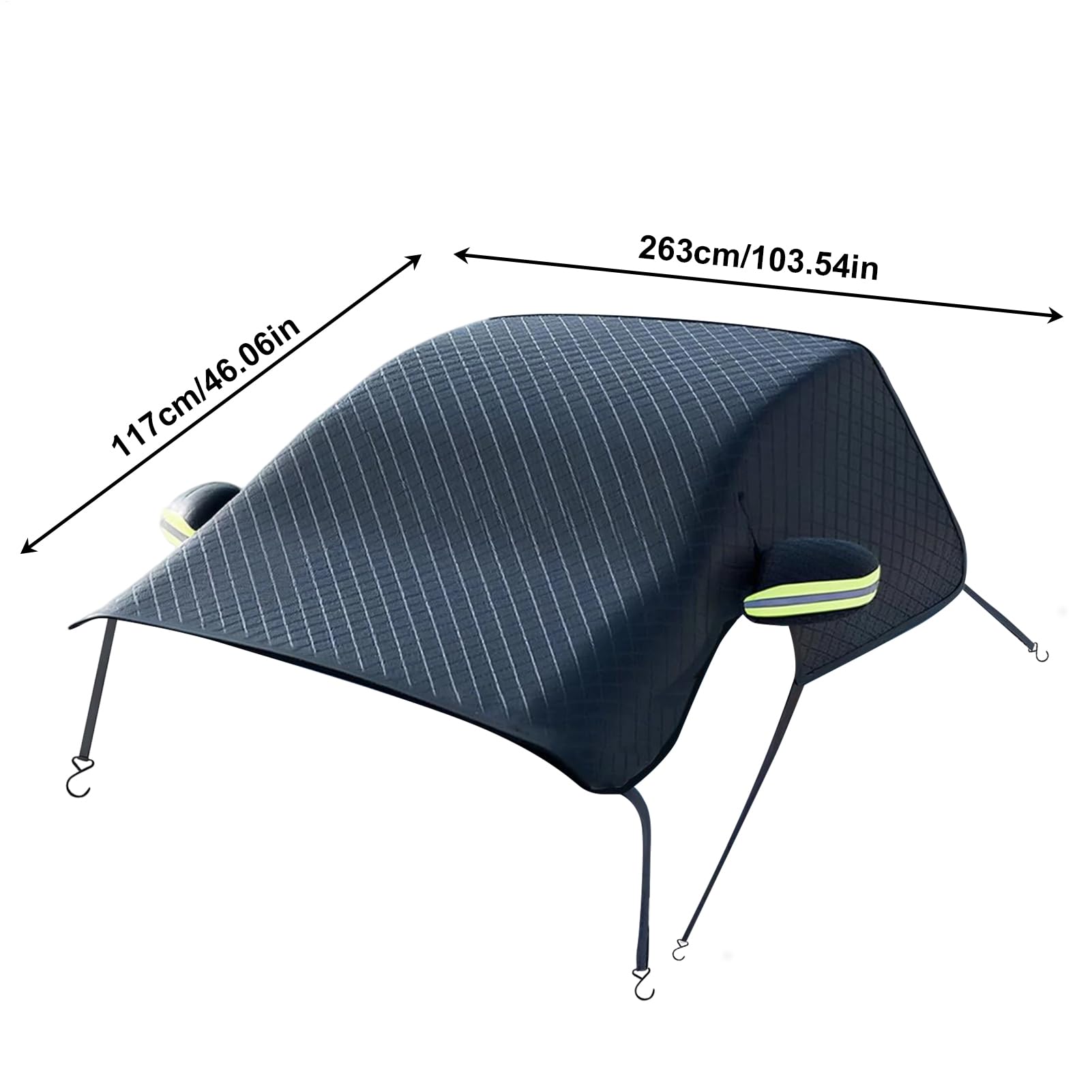 Cubierta de Parabrisas para Nieve, Protector Oxford – Cubierta Impermeable para Parabrisas de Coche, para Espejo Lateral Delantero del vehículo, Accesorios de Invierno, protección contra