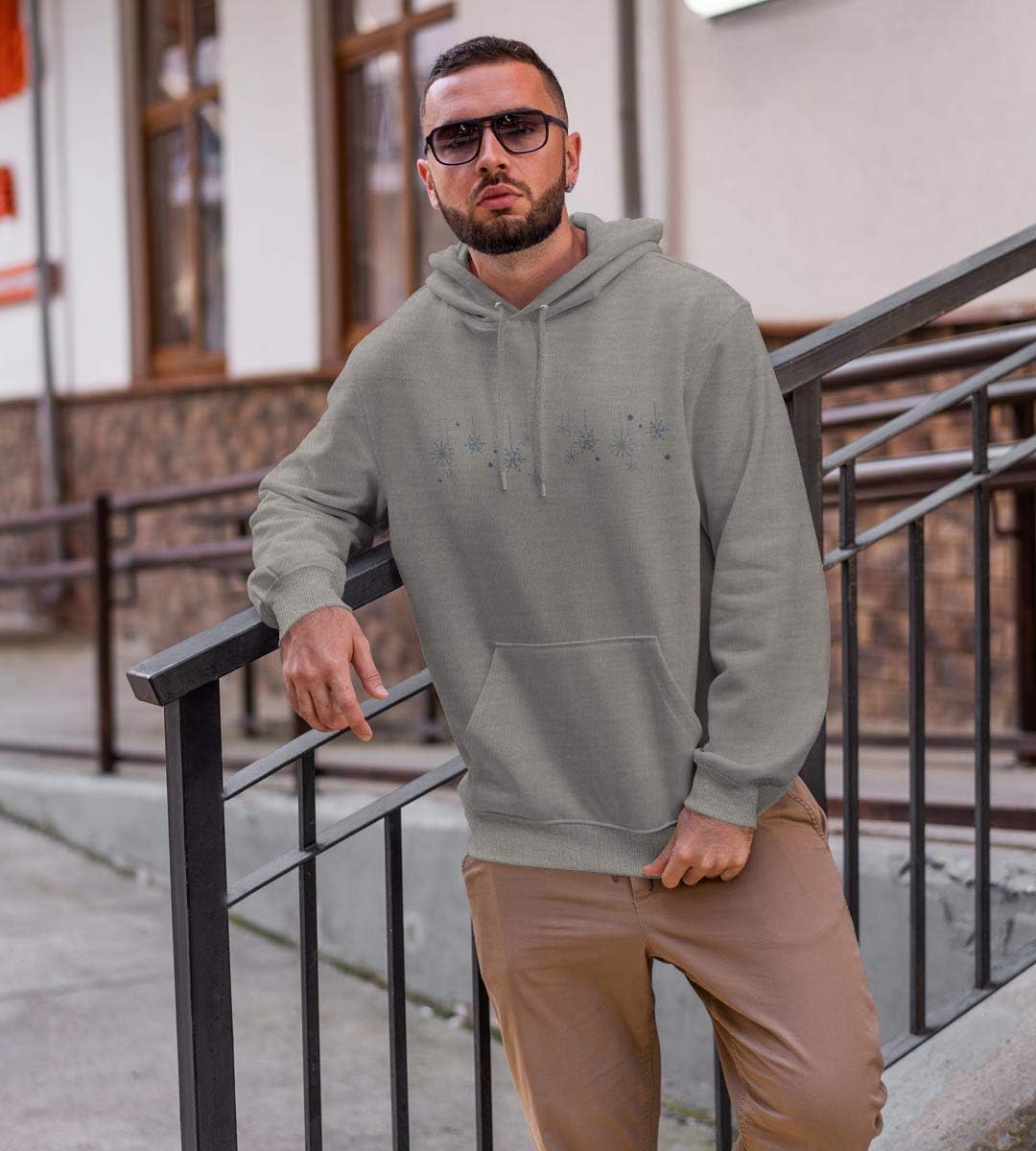 [igsticker] プリント パーカー メンズ 長袖 スウェット 綿100% 裏パイル 2XL サイズ size おしゃれ プル