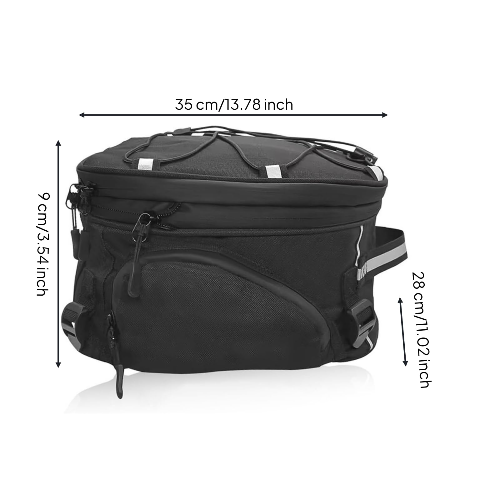 Borsa Posteriore da Ciclore Riflettente Borsa da Sella Catarifrangente per ciclisti