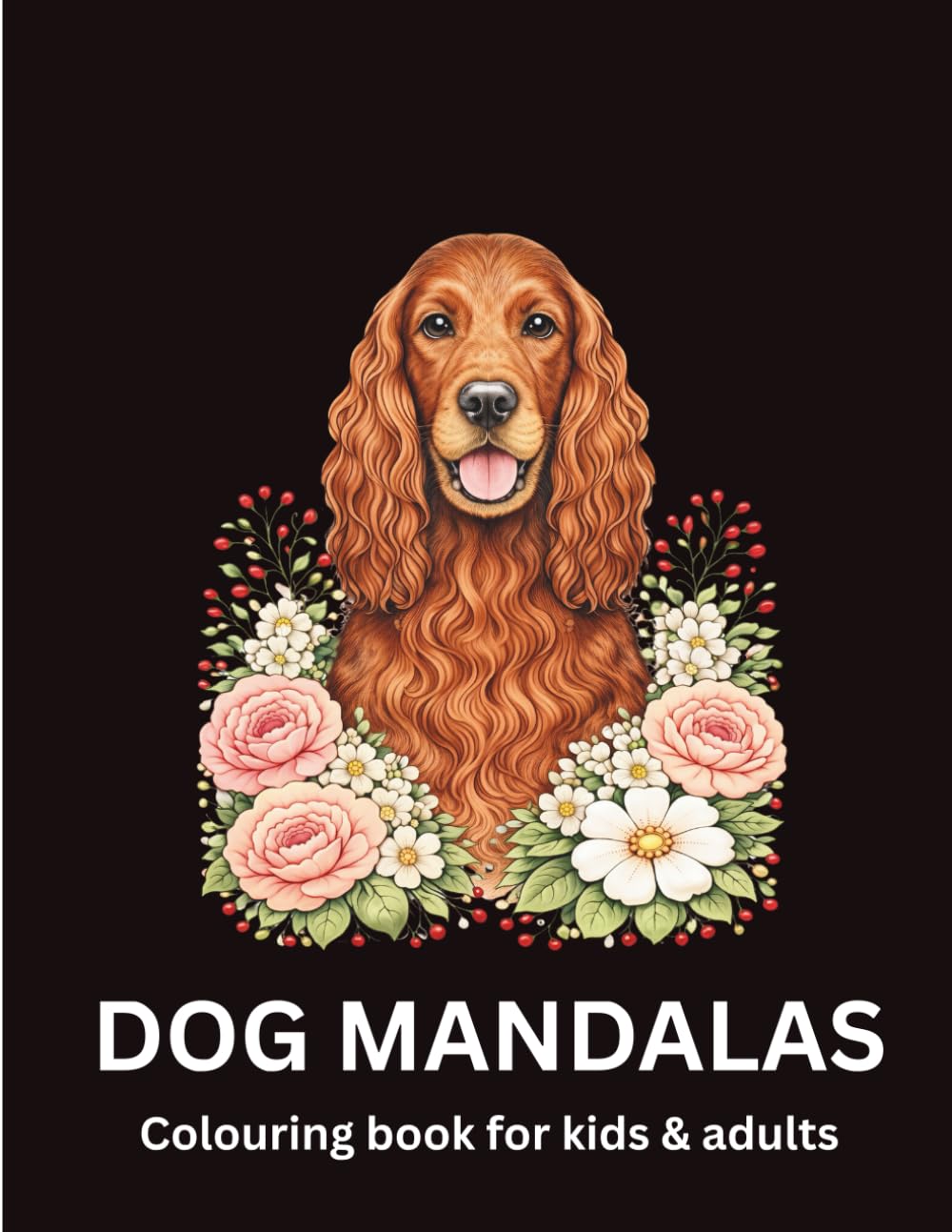 Dog mandala colouring book