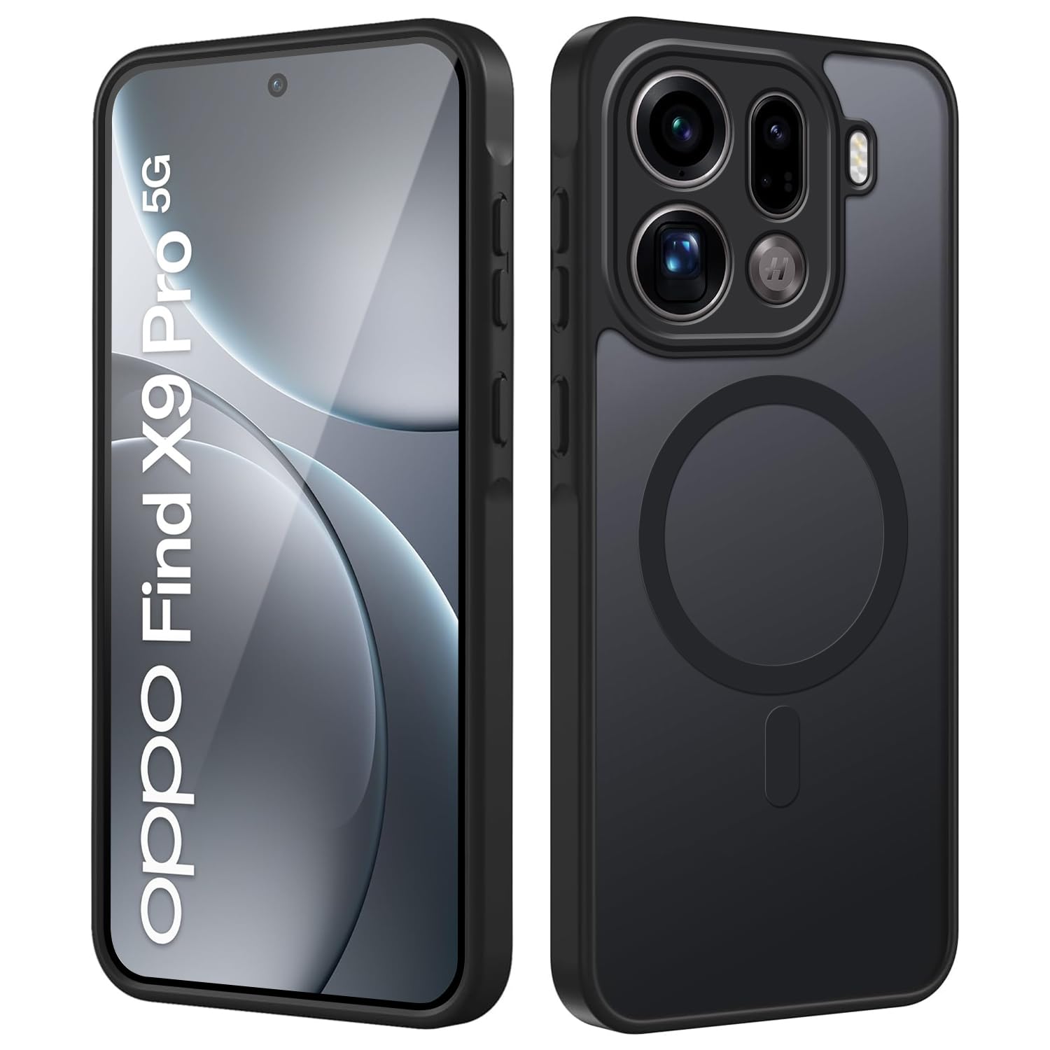 Tawarror Magnetyczne etui do Oppo Find X9 Pro 5G, kompatybilne z Magsafe, matowe, półprzezroczyste etui na telefon komórkowy, tylna strona z poliwęglanu, odporne na zarysowania, miękkie etui ochronne