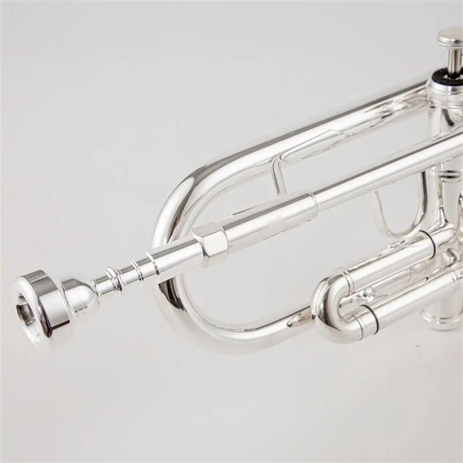 Standard Trompeten Bb-Trompete B-Messing Versilbert Professionelle Trompete Musikinstrumente Mit Ledertasche