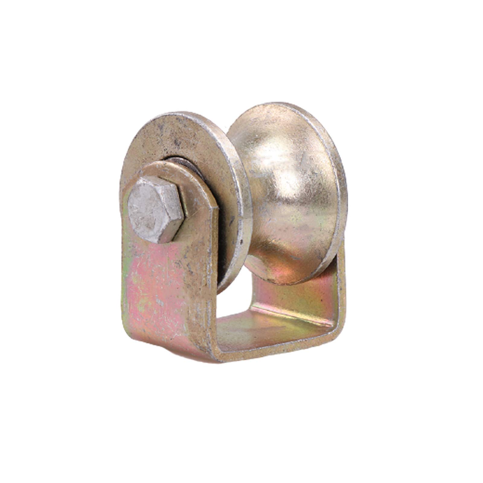 GBRJUYF Heavy Duty U Groove Wheel Plate Casters - Industrial Sliding Rollers for Machines & Gates - Durable, Reliable, Smooth Movement - Perfect for Heavy Loads