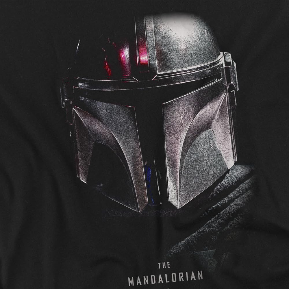 Star Wars Męska koszulka Mandalorian-Shadows, Cienie czarne, XL