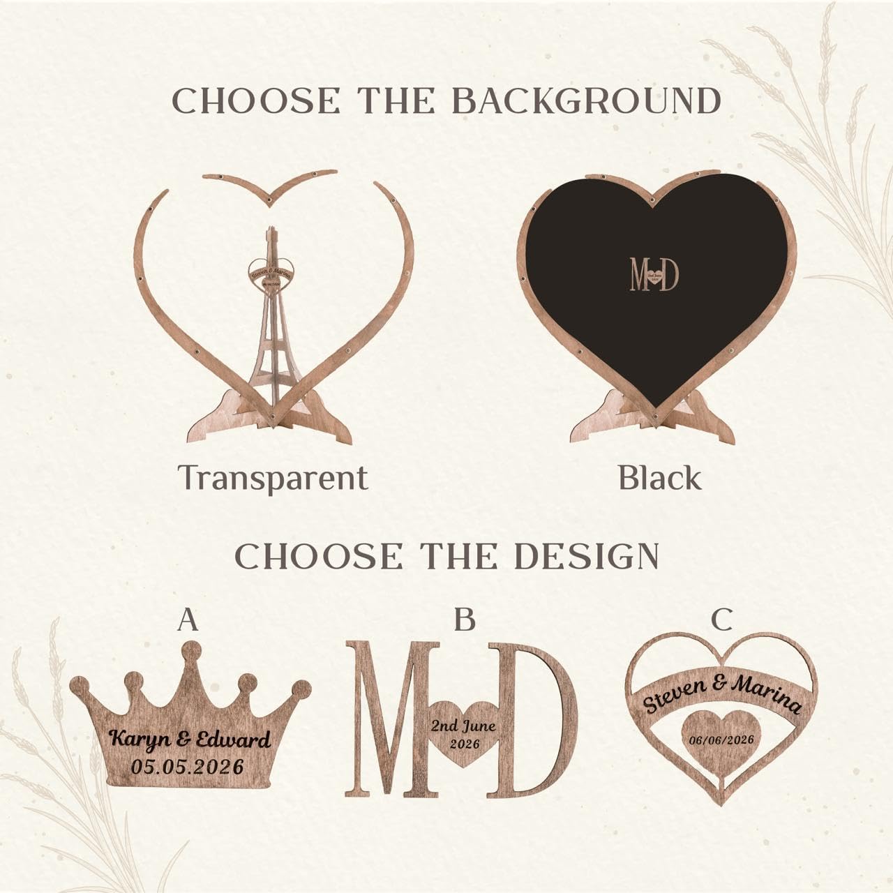 Personalized Wedding Guest Book Wedding Drop Box Wooden Rustic Wedding Decor Alternative Guest Book Wedding Ideas Wedding Heart Guest Drop Box Alternative Guest Book Frame with Hearts by WeddingByEli