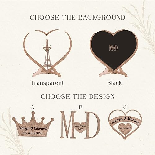 Miniatura 4 de Libro de invitados personalizado para boda, buzón de madera rústico con forma de corazón, decoración alternativa para boda, ideas para boda, libro