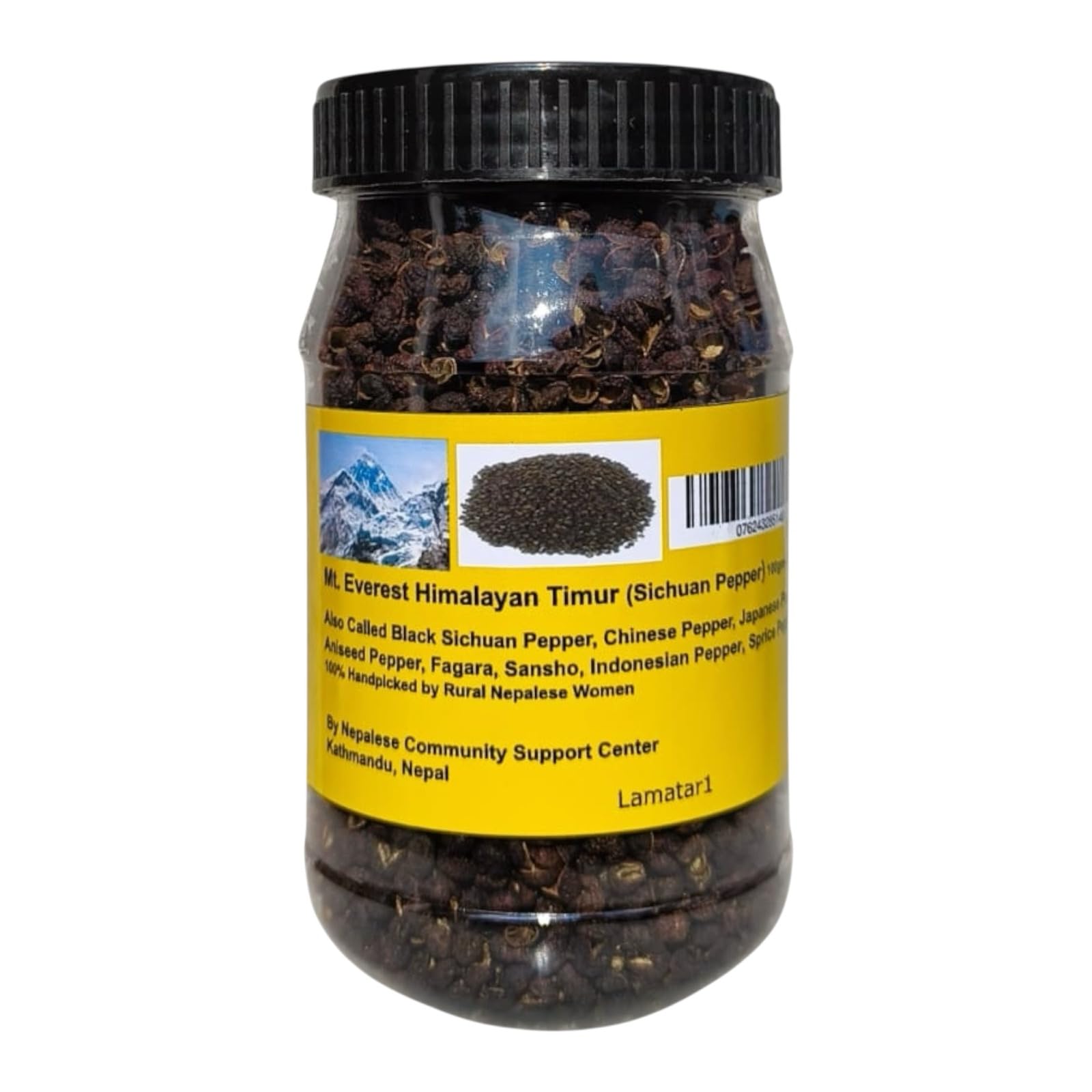 Timur: Exotic Raw Black Szechwan Pepper (3.5 oz) Handpicked from Nepal's Wild Forests