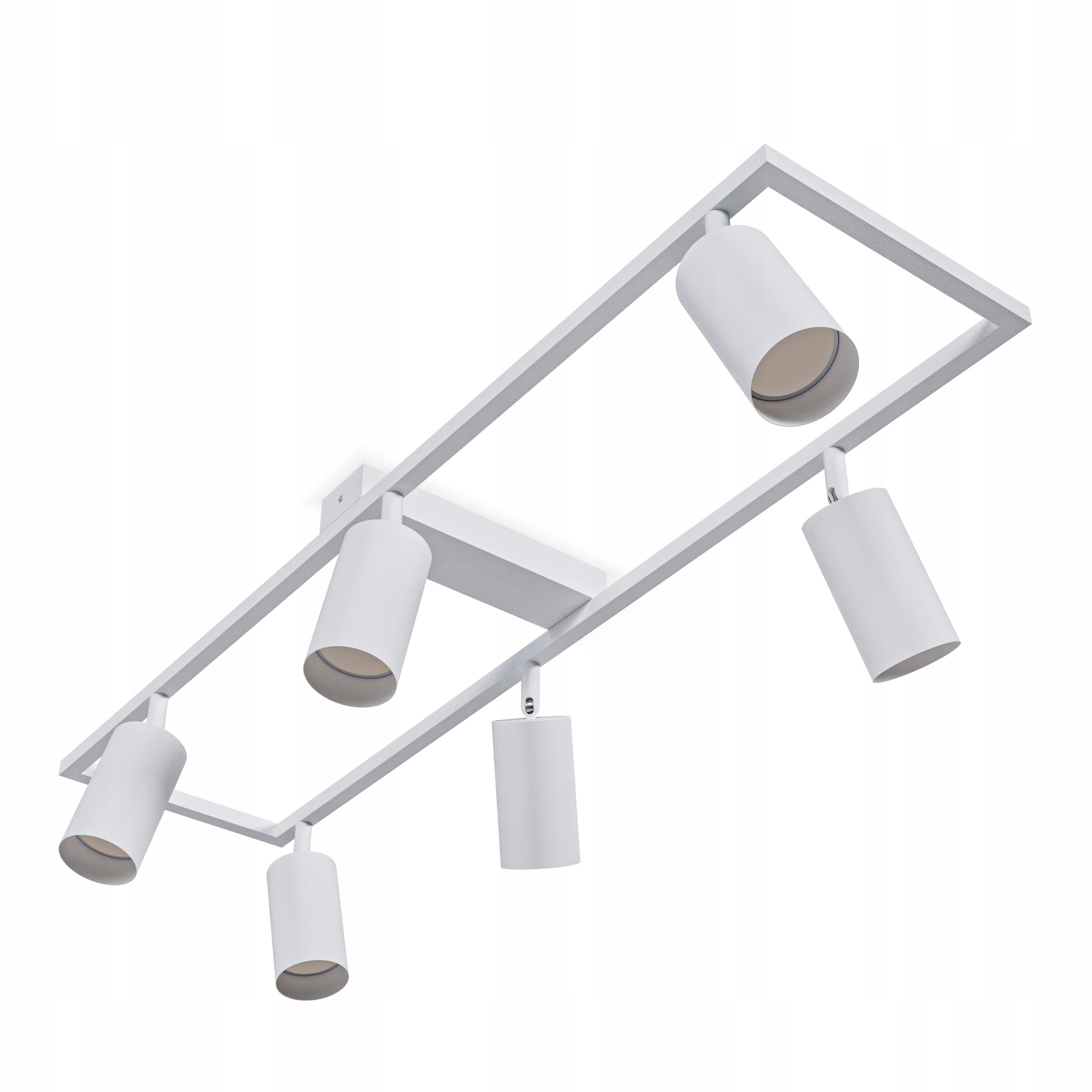 Deckenstrahler LED weiße - Deckenstrahler 6 Flammig - LED Deckenleuchte Schwenkbar - GU10 Deckenlampe Spot - Spotlight Lampe Modern - Strahler Deckenspot für Küche, (6 Flammig, weiße Farbe)