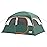 CAMPROS CP Tent-6-Person-Camping-Tents, Waterproof Windproof Family Tent with Top Rainfly, 4 Large Mesh Windows, Double Layer, Easy Set Up, Portable with Carry Bag (Dark Green)