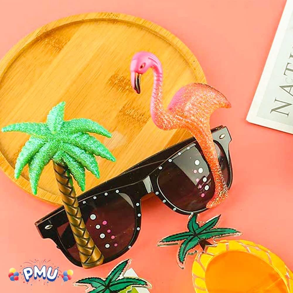 Luau Silk Flower Eyeglass Holder Party Accessory