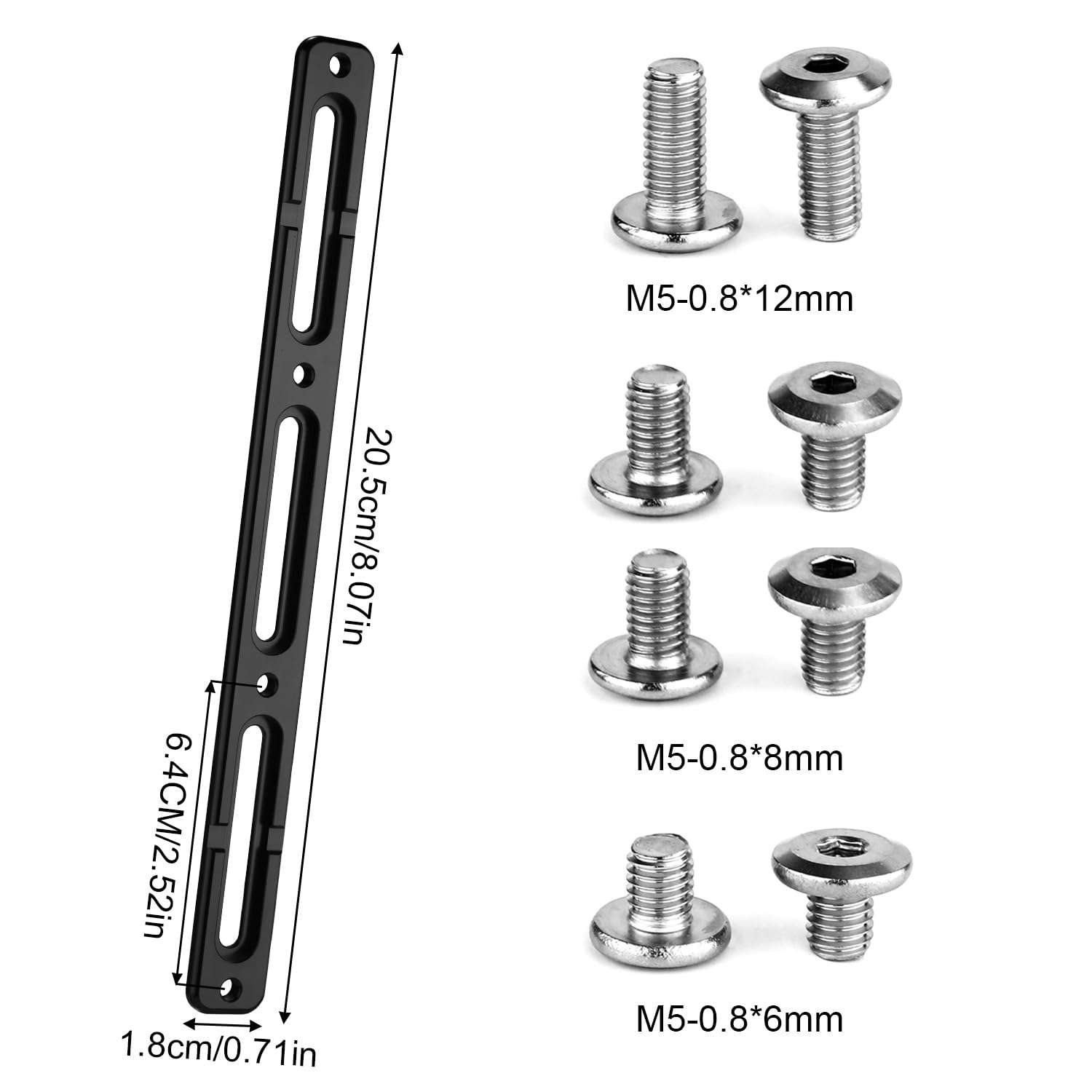 Adapter do Koszyka na Bidon Rowerowy, Podstawa Montazowa B-RAD Regulowany Mocowania Klatki w Pozycji Alternatywnej Koszyk na Bidon Wsporniki Montazowe do Szosa Rower Górski (3 Gniazda, Czarny)