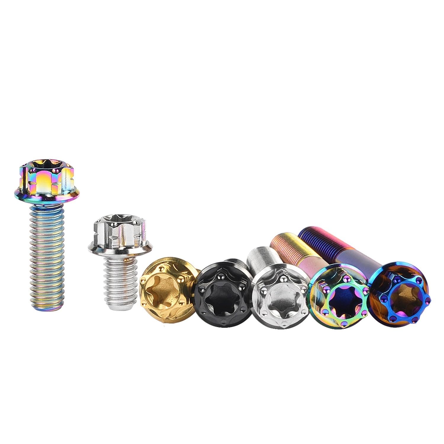 DIN6921 Gr5 Boulons En Titane à Bride Hexagonale M8 M10 Fabricant M5 - Foto 5