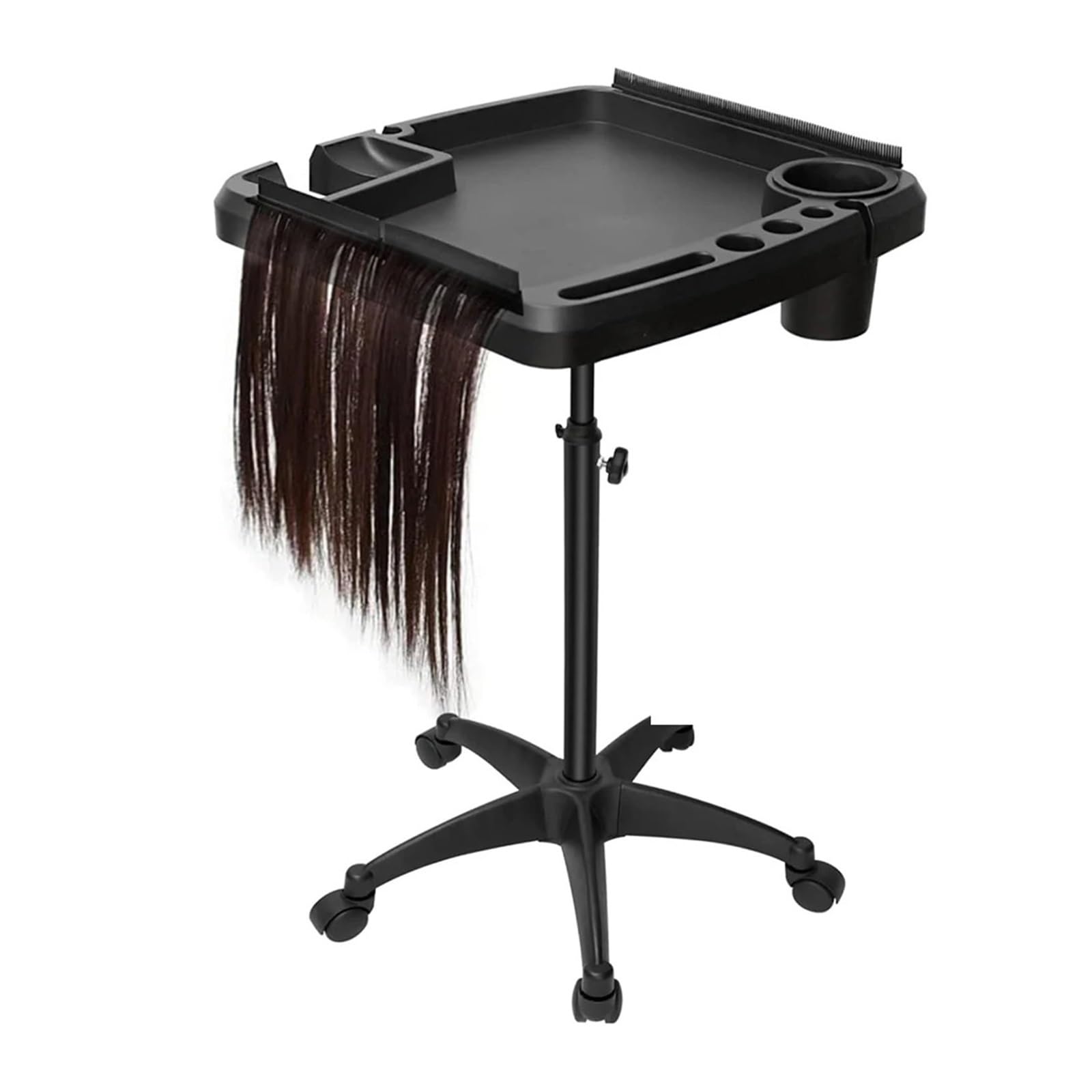 Barber Rolling Trolley Cart Height Adjustable Removable Extension Tool