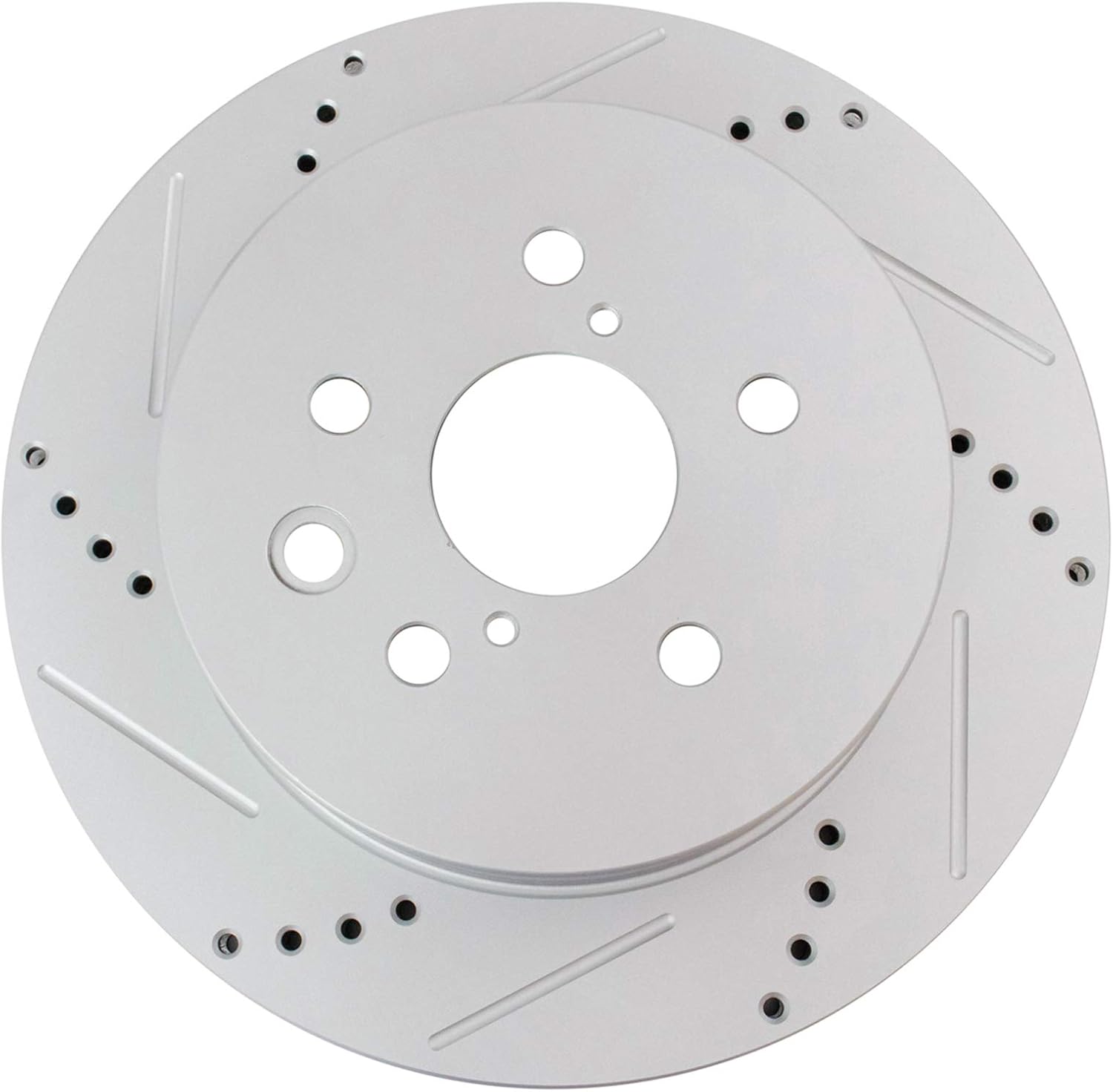 TRQ Front and Rear Performance Brake Rotors Set Premium G-Coated Compatible with 2007-2011 Lexus GS350