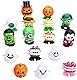 JOFONY 16 Stück Aufziehspielzeug,springendes und laufendes Uhrwerk Spielzeug,Halloween Party Gefälligkeiten Leckerli Taschenfüller Goody Bag Füller Halloween Leckereien Preise