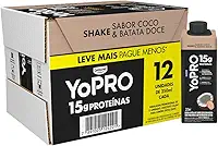 YoPRO Bebida Láctea UHT Coco com Batata-Doce 15g de proteínas 250ml - 12 unidades