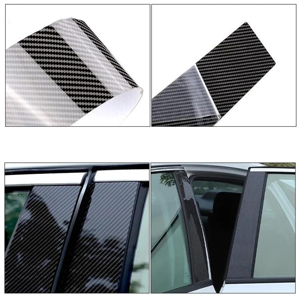 Garniture De Montant De Porte Pour BMW X1 (2013-2015) - Noir Brillant, Adhésif, Protection Et Style