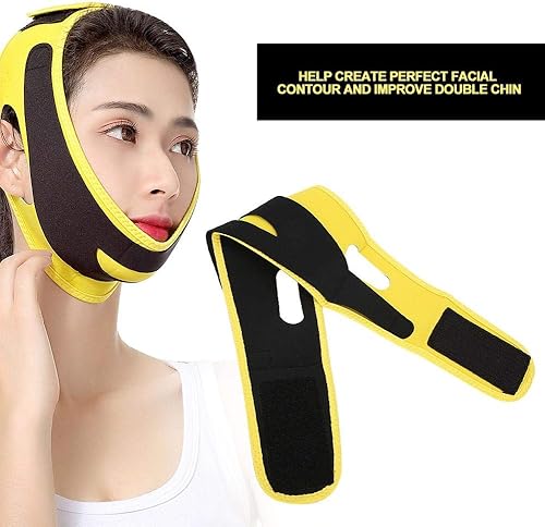 Miniatura 4 de Correa adelgazante facial, cinturón adelgazante en V, vendaje de levantamiento de cara sin dolor para mujeres, parche de línea en V, máscara