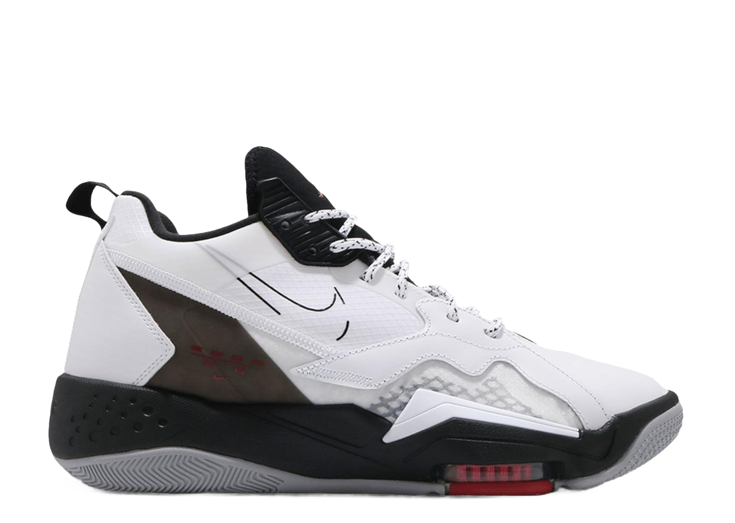 Nike Air Jordan Zoom '92 Zapatos Deportivos para Hombre (Blanco/Negro/Rojo  Gimnasio/Gris Lobo, Sistema de Tallas de Calzado de Adulto,