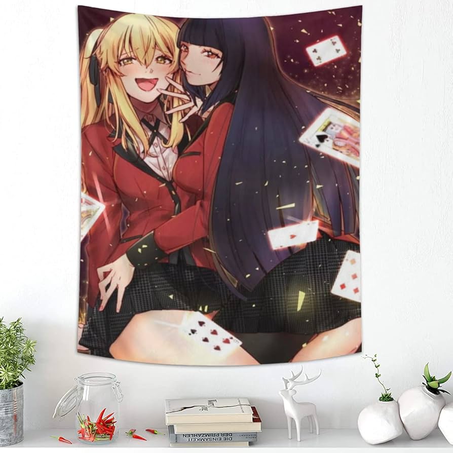 非常に珍しい タペストリー 桃喰綺羅莉 B2タペストリー 賭ケグルイ Amazon.co.jp: 賭ケグルイ 蛇喰夢子 早乙女芽亜里 タペストリー