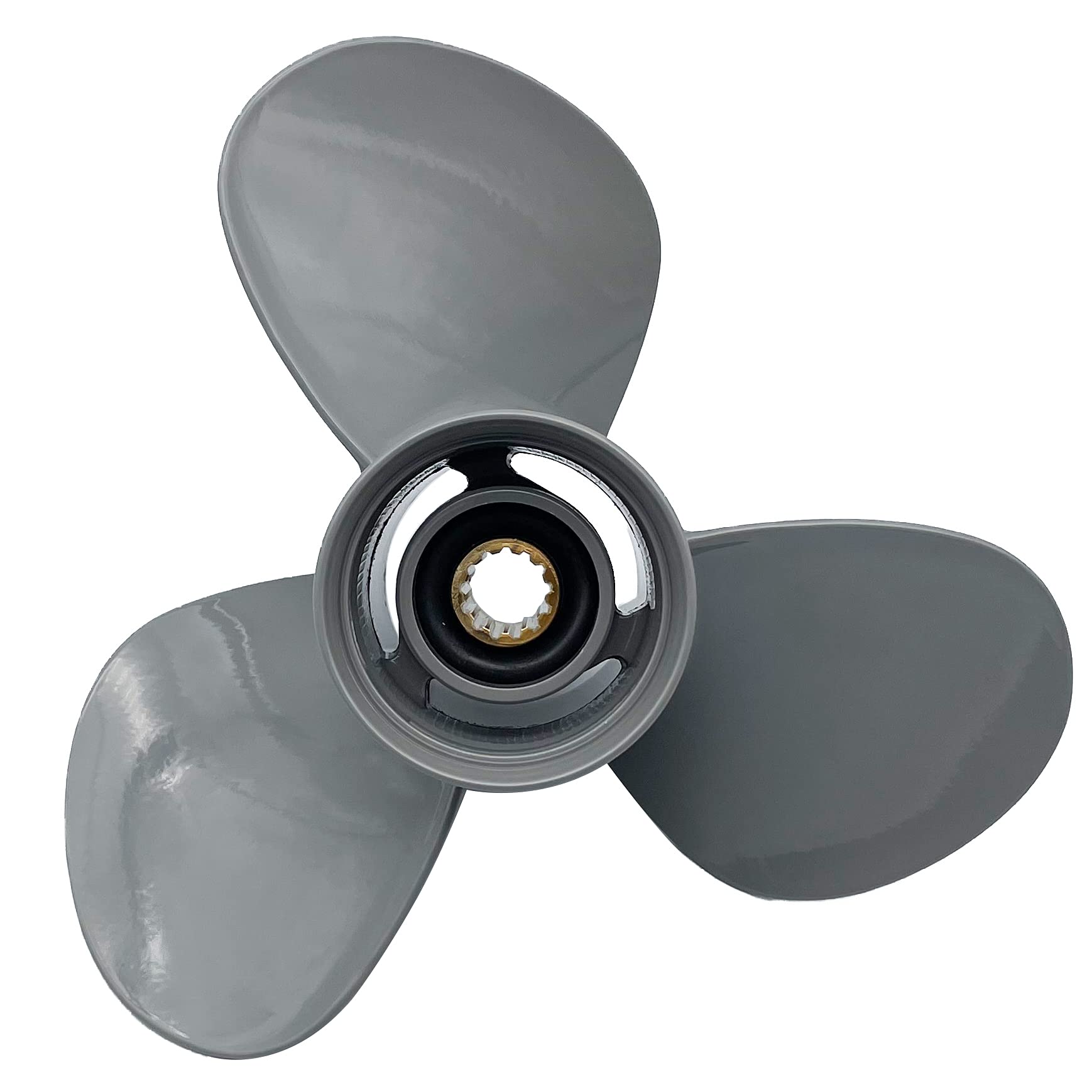 Aazon.co : QPI Aluinu Outboard Cupped Propeller Boat Prop 14x23