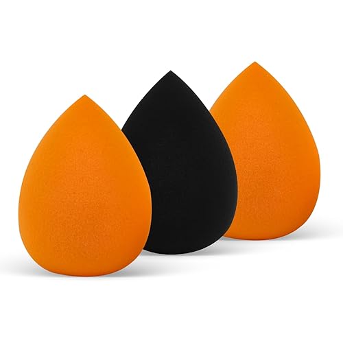Miniatura 1 de Soplo portátil de la esponja, esponja fácil del maquillaje del almacenamiento de 3 PC para el viaje
