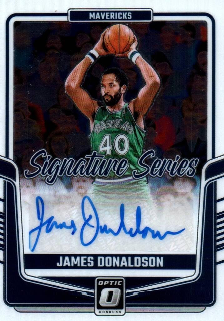 James Donaldson Autographed Signature Series Special Insert Auto Collectible Basketball Card - 2023 Donruss Optic Basketball Card #SS-DNL (Maverick)