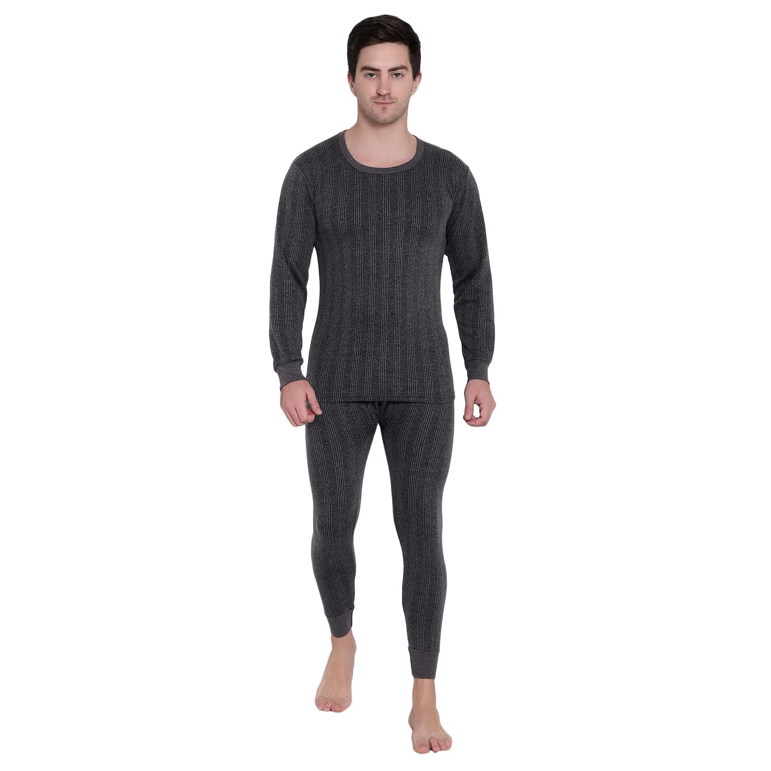 Grey Men Thermal Top and Bottom Set (Warmer Innerwear Set)-image-34