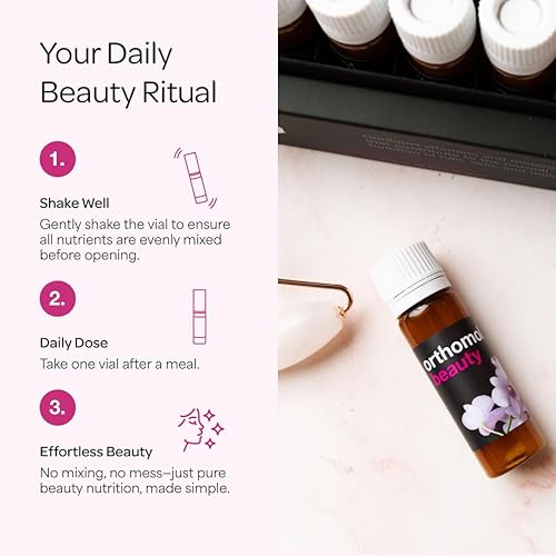 Miniatura 5 de Orthomol Beauty Vial - Suplemento líquido de belleza para mujer con hidrolizado de colágeno, ácido hialurónico y coenzima Q10 para la salud