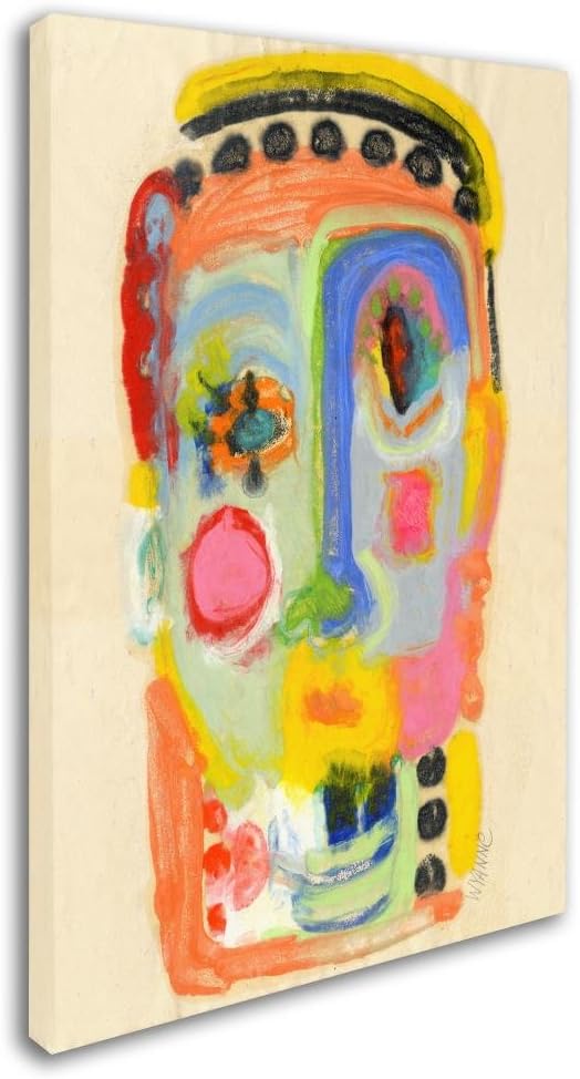 Colorful Abstract Canvas Art with Hidden Frame, 30" x 47"