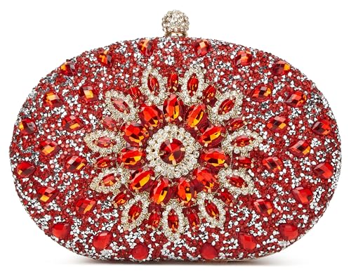 Image of Evening Bags for Women Sparkly Rhinestone Clutch Purses Luxury Handbags for Weddings Formal Prom Party 2026