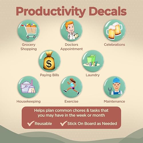 Miniatura 6 de Calendario acrílico para refrigerador, 2 juegos de calendario transparente para refrigerador con 6 marcadores brillantes, calendario magnético