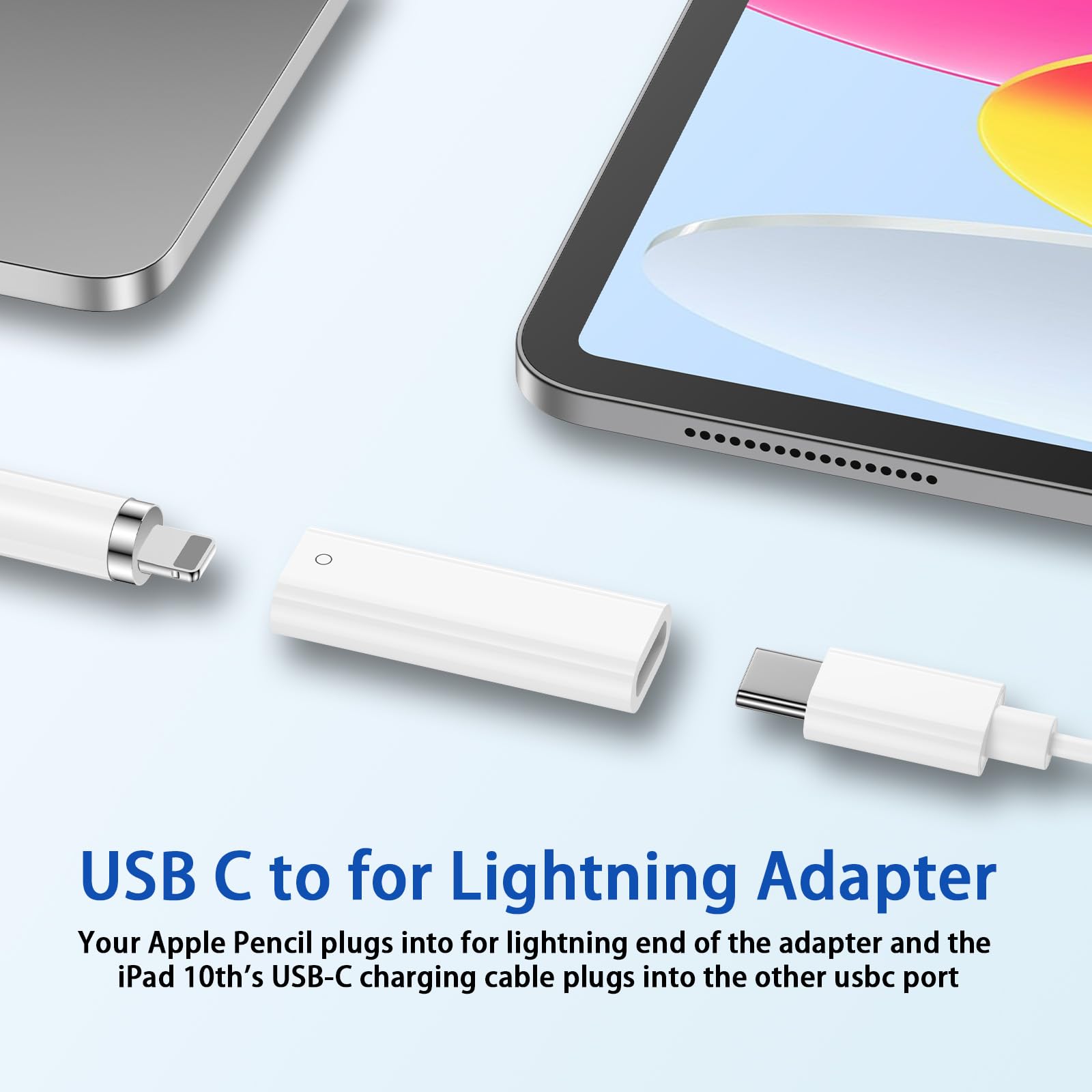 Amazon.co.jp: Apple Pencil第1世代用USB C→Pencilアダプター、iPad