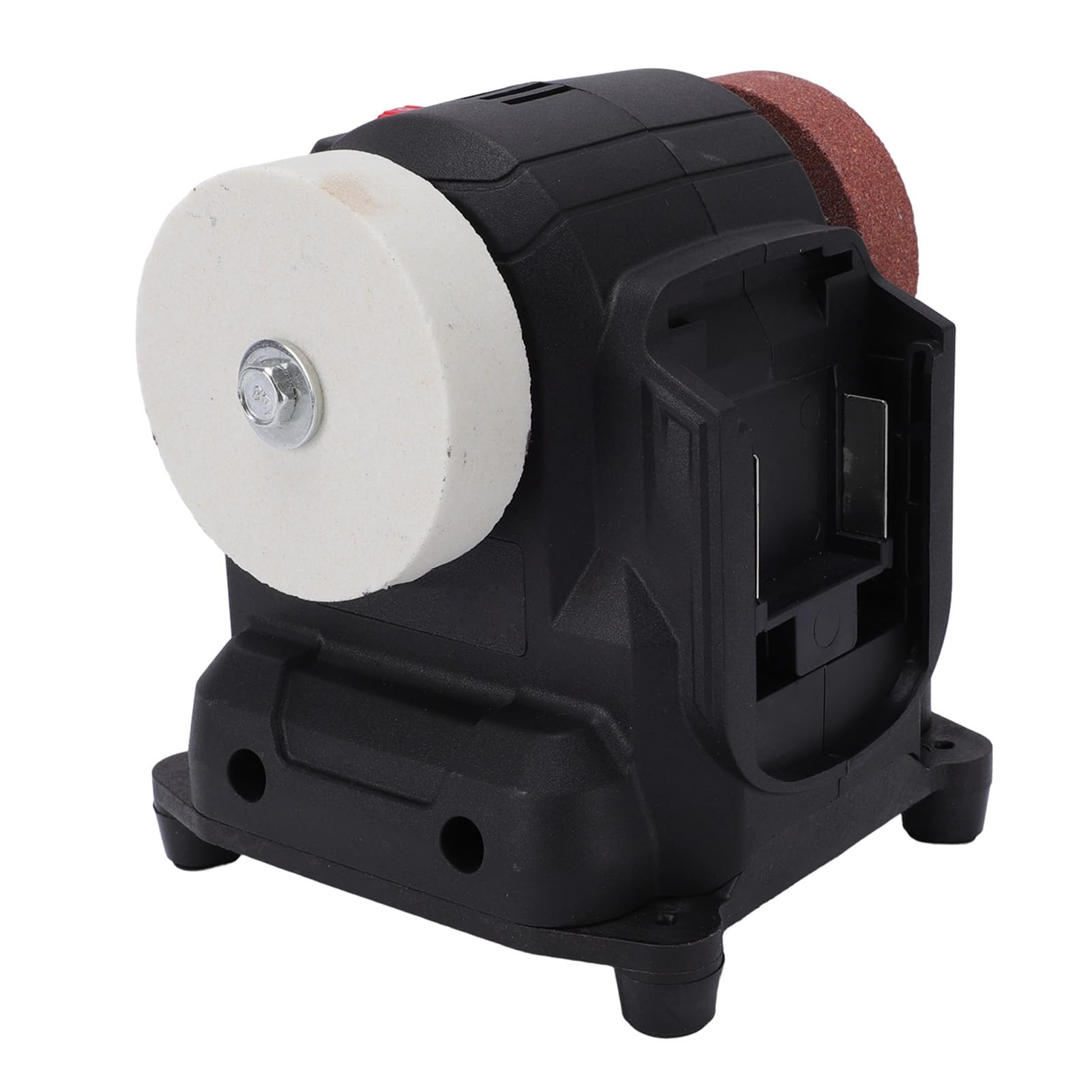Generic Mini Lijadora de Banco Inalámbrica, Amoladora Portátil para Joyería de Madera y Metal, Máquina Eléctrica de 6 Engranajes para Batería de 18V y 21V