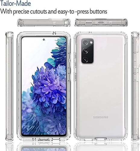 Miniatura 5 de Funda para Galaxy S20 FE 5G de 6.5 pulgadas, funda Samsung S20 FE para niñas y mujeres, transparente, protección de cuerpo completo, a prueba de
