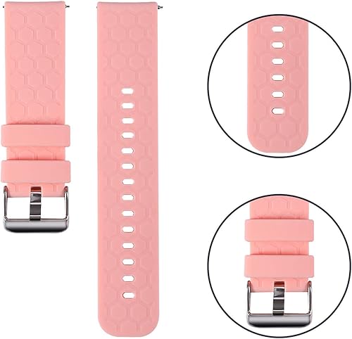 Miniatura 7 de E ECSEM Bandas compatibles con Huawei Watch 3 pulseras de repuesto de silicona coloridas, paquete de 6 correas de liberación rápida para reloj