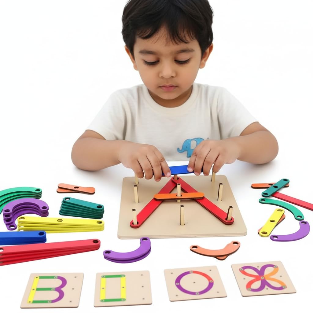 The Puzzl Co - Wooden Alphanumeric Puzzle Set for Kids Aged 2+ Years, Ideal for Learning Letters & Numbers, Child-Safe, Educational Toy, Brain Teaser, Floor Puzzle, 3D Puzzle for Kids-picture-26
