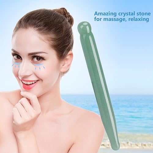 Miniatura 3 de Barra de acupresión de cuarzo rosa, barra de piedra de masaje, varita de masaje de cristal, herramienta de masaje de raspado de guasha, Gua Sha para