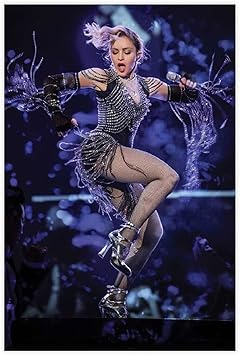 Pop Queen, Singer Madonna Ciccone 40 Póster de lona para dormitorio, decoración deportiva, paisaje, oficina, habitación, regalo, 30 x 45 cm, estilo unframe-1