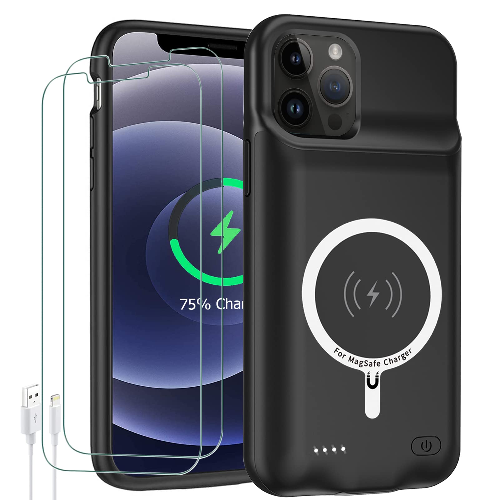Amazon.com: Battery Case for iPhone 12/12 Pro,Upgraded 10000mAh