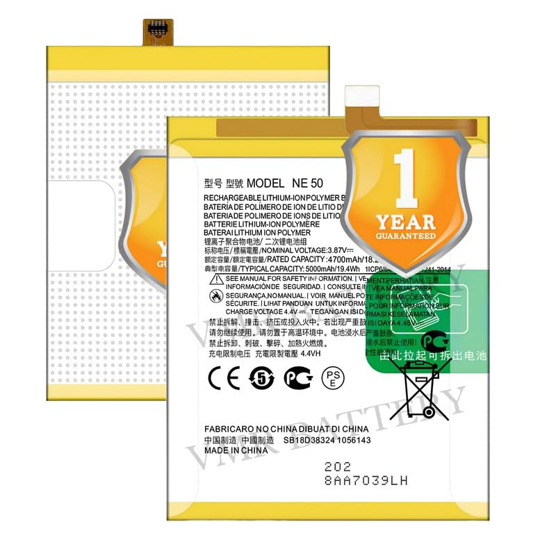 Image of Original NE50 Battery Compatible for Motorola Moto G52 (XT2221-1, XT2221-2) | Moto G72 (XT2255-1) | Moto G82 (XT2225-1) - (5000mAh) - 1 Year Warranty K7