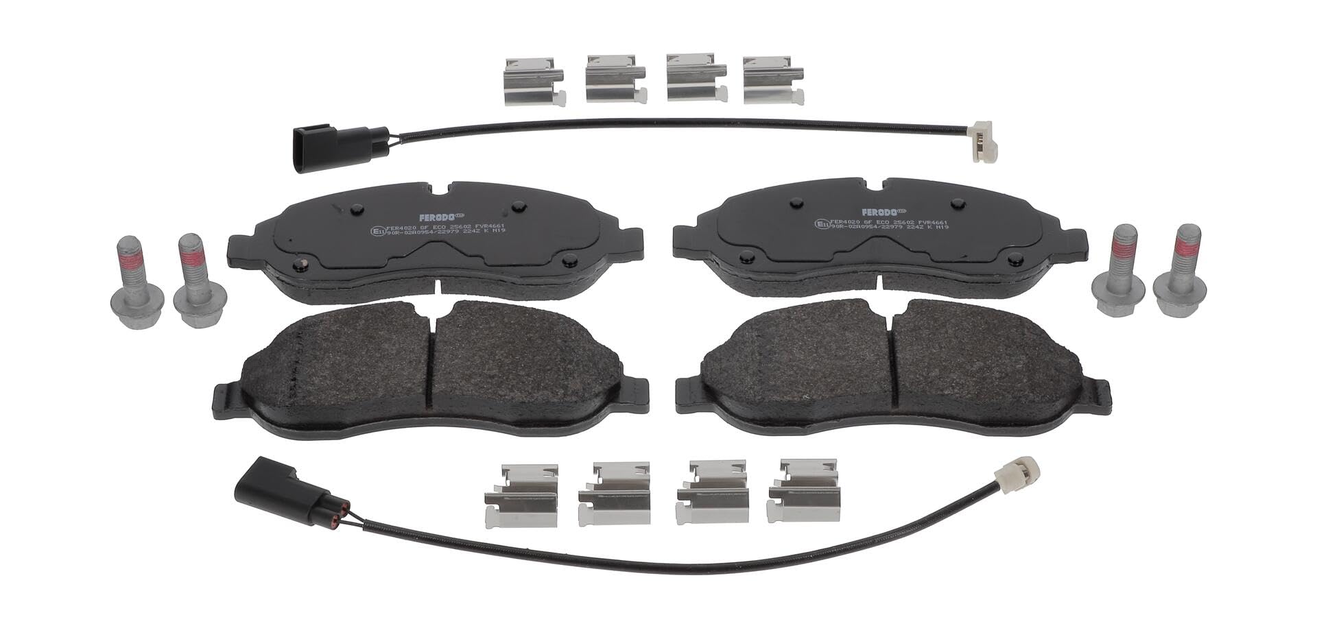 FERODO Brake Pads | FVR4661 | Front | for FORD TOURNEO CUSTOM V362 Bus 2012- | OE-Matching Quality | Eco-Friction Fuse+ Technology