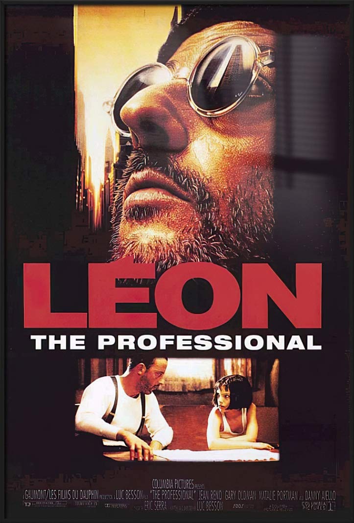 POSTER STOP ONLINE Leon - The Professional - Framed Movie Poster/Print (Regular Style) (Size 27" x 40")