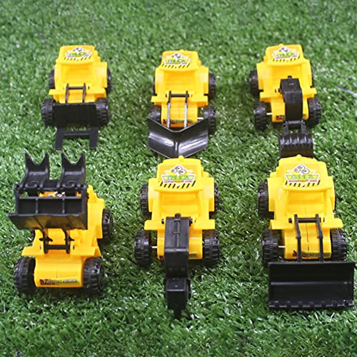 6Pcs Construction Vehicle Toys Construction Vehicle Model With Movable Joints, Parent-Child Interactive Mini Size Abs Construction Vehicle Toys, Best Birthday Gift For 3 Year Olds 6Pcs One Size #TOP2