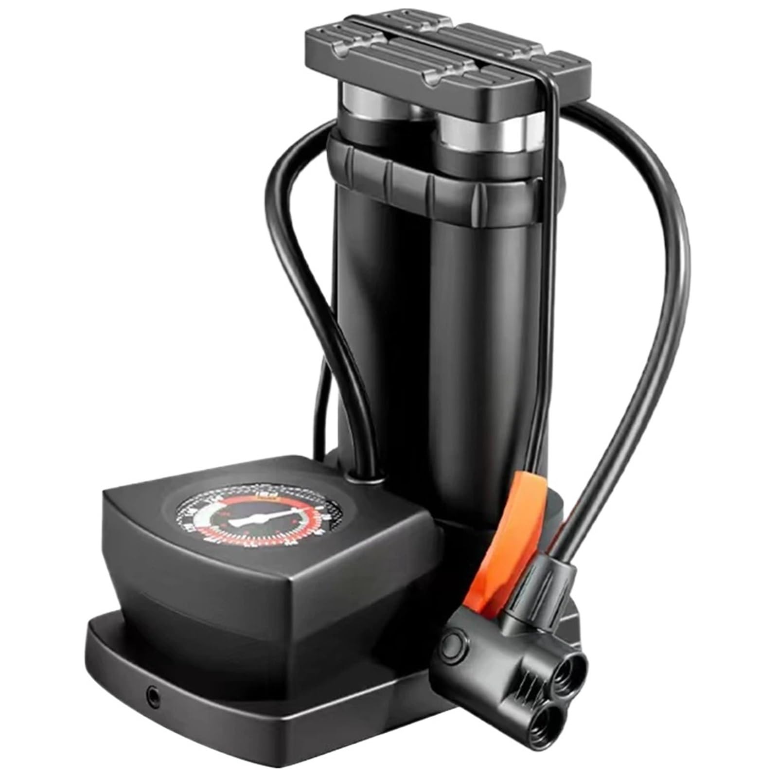 Pompa Portatile a Pedale con manometro Pompa ad Aria for Pneumatici for Bicicletta Pompa elettrica for Moto ad Alta Pressione for Biciclette Gonfiabile a Sfera per Biciclette, Mountain Bike