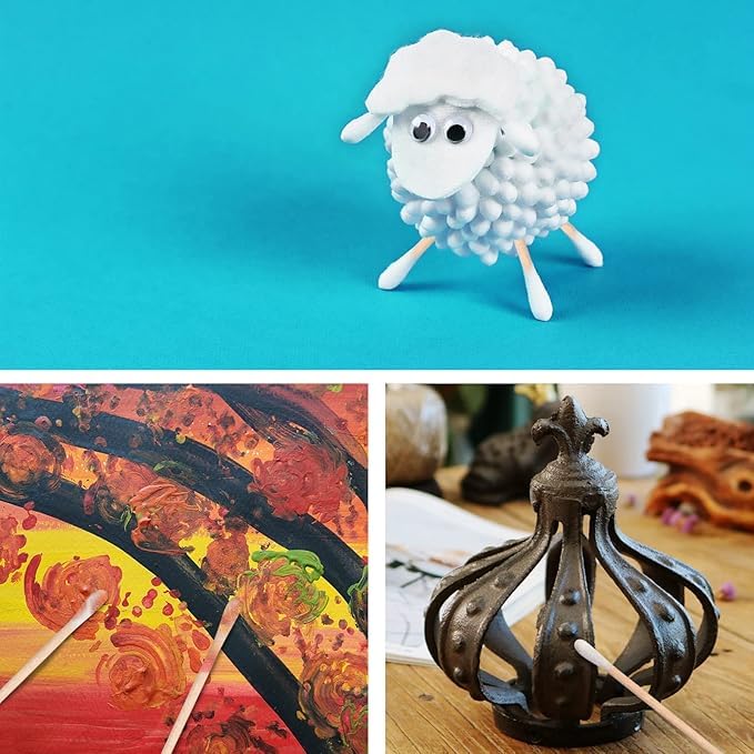 Wooden Cotton Swabs Sticks Non-Sterilized Medical Grade (500)